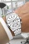 Men's Wristwatch with Calendar Steel Case & Steel Strap Silver-White Zmfer205 - 5