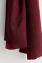 Natural Viscose Floş Shawl Burgundy - 2