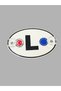 Letter L Special for Labelers Plexiglass Oval with Suction Cup