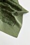 Geometric Pattern Jacquard Scarf Green - 2