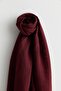 Natural Viscose Floş Shawl Burgundy - 4