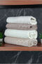 Hazal 100% Cotton Boxed 4-Piece Bath Towel Set Turkish Bath Set 50X90 - 90X150 Beige-Cream - 00081 - 3