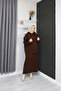 Knitwear Set Hooded Sweater and Dress - 5