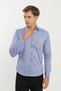 Long Sleeve Snap Fastener Printed Men's Shirt - 6