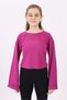 Girl's Printed Crew Neck Long Loose Sleeve T-Shirt