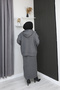 Knitwear Set Hooded Sweater and Dress - 7