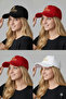 4-Piece Luxury Gabardine Unisex Gold Embroidered Cap Set |   Black, Red, Navy Blue, White |   Adjustable - 3