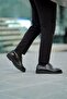 Dayton Black Men's Leather Shoes - 6