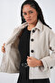 Women's Short Cashmere Jacket 0724 - Ecru - 6
