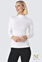 Women's Bamboo Turtleneck Long Sleeve Bodysuit – Lightweight, Comfortable, and Stylish - 2