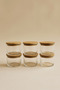 Vetro - Set of 6 Glass Breakfast Bowls with Bamboo Lids 220 Cc - 4