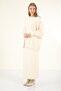 40803 - Stylish Comfortable Soft Textured Knit Skirt Sweater Women's Set - 2