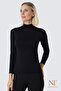 Women's Bamboo Turtleneck Long Sleeve Bodysuit – Lightweight, Comfortable, and Stylish - 2