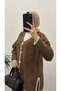 40902- Stylish Comfortable Soft Textured Knit Skirt Sweater Women's Set - 2
