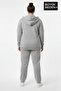 Women's Plus Size Hooded Zippered N Printed Thin Sweatshirt Cardigan Spr26Bhrk922 - 3