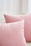 Malcolm Velvet Plain Simple Decorative Throw Pillow Cover with Size Options Powder Pink - 3