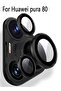 Camera Lens Protector for HUAWEI Pura 80 (Black) — Tempered Glass Metal Frame