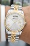 Men's Wristwatch Steel Case & Steel Jubilee Band Double Calendar Silver-Gold Zmfer207 - 2