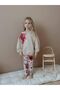 Girl's Suit with Floral Printed Tights - 3