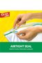 Sandwich Zipper Bags, 100 Zipper Bags, 14.4x16.5cm, Airtight Seal Keeps Food Fresher Longer, Microwave Safe - 6