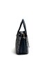 Gray - Navy Blue Monogram Women's Handbag Sp1021 - 3