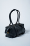 Aura Cracked Effect Bag Black - 4