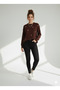 Women's Bow Detailed Crew Neck Double Yarn Knitwear Sweater