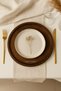 2 Pieces of Acacia Round Wooden Placemats – 25 cm Serving and Presentation Coasters