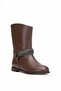 Elit Selindra Women's Genuine Leather Flat Boots Brown - 2