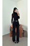 Black Straight Jeans