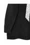 Soft Knit Sweater with Scarf - Black - 5