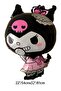 9 Year Old Double Kuromi Theme Birthday Set Black Number Confetti Transparent Balloon Helium Compatible Flying Balloon - 3