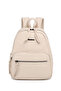 Barcelona Medium Size Multi-Pocket Soft Design Sports and Casual Women's Backpack Beige - 2