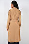 Women's Double-Breasted Collar Trench Coat 5978 - Tan - 5