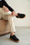 Kb-kx1 kuback navy blue brown sole fur daily men's shoes - 4