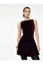 Crew Neck Sleeveless Relaxed Fit Pleated Mini Dress - 2