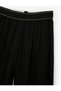 Comfortable Fit Elastic Waist Striped Detail Wide Leg Sports Sweatpants - 5
