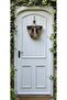 Wicker Door Front Basket, Hanging Newspaper Holder Multi-Purpose Basket Bathroom Kitchen Flower Holder Hanging Wicker Basket - 2