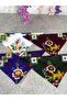 Çengelköy Pattern Bandana Set of 4 – Colorful Cotton Writing Patterned Scarf & Hair Accessory