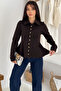 Women's Flounce Buttoned Blouse – Noir Grace