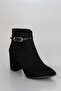 Als 199 Thin Belt Buckle Zippered Ankle Boots - 3