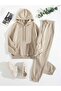Hooded Rubber Leggings Tracksuit Set - 7