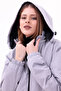 Women's Stone Detachable Hooded Raincoat Coat - 4