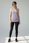 Aura Women's Sports Tank Top with Back Detail Lilac - 4