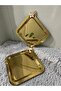 Single-Sided Gold2'Li Stainless Steel Coffee Presentation & Serving & Catering Tray with Mini Daisy Accessories - 5