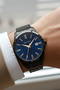 Men's Wristwatch with Calendar Steel Case & Steel Strap Black Zmfer210