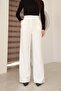 Women's White No-Pile Palazzo Pants - 3