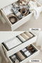 6-Piece Drawer Cabinet Organizer Storage Box Organizer Set Gray - 7