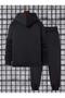 Unisex Usa 23 Printed Hooded Bottom Top Tracksuit Set - 2
