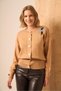 Women's Floral Detailed Knitwear Cardigan Biscuit 25022 - 3